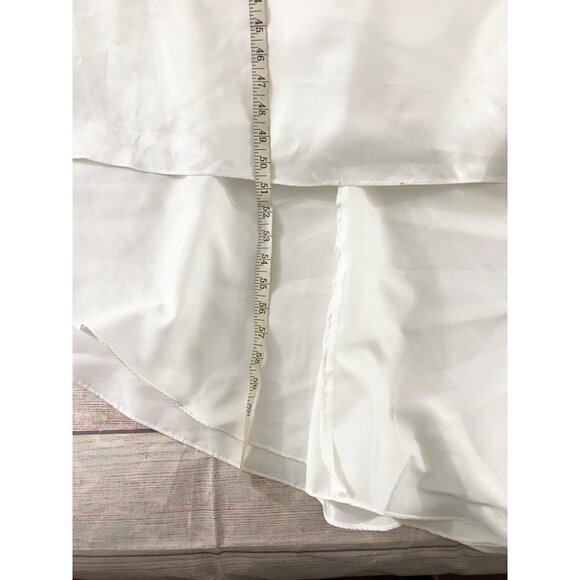 David's Bridal Women's Taffeta A Line Wedding Dress W/Sweetheart Neck - 14W - Picture 7 of 15